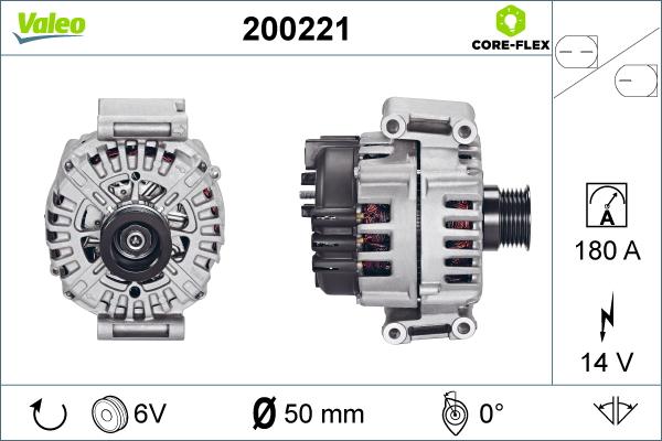 Valeo 200221 - Генератор autosila-amz.com