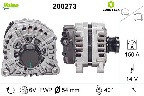 Valeo 200273 - Генератор autosila-amz.com