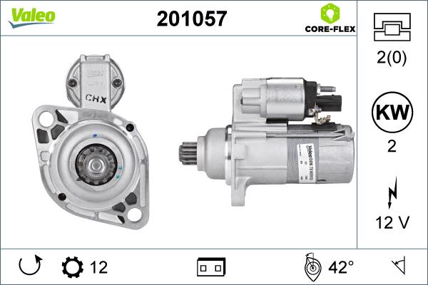 Valeo 201057 - Стартер autosila-amz.com