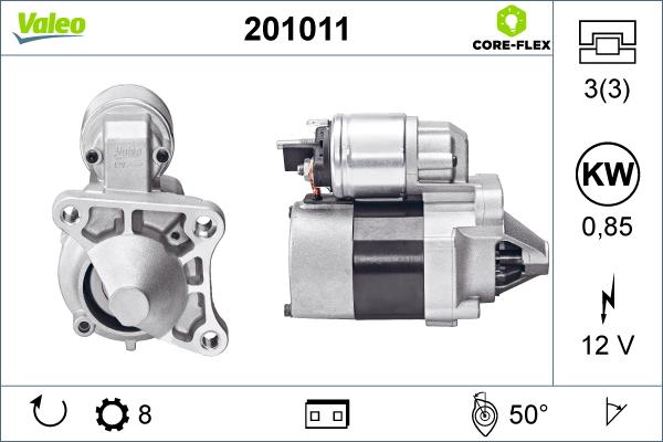 Valeo 201011 - Стартер autosila-amz.com