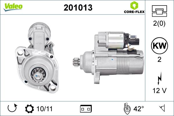 Valeo 201013 - Стартер autosila-amz.com