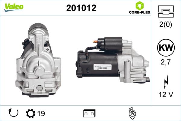 Valeo 201012 - Стартер autosila-amz.com