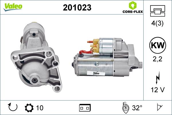 Valeo 201023 - Стартер autosila-amz.com