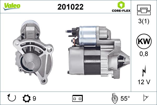 Valeo 201022 - Стартер autosila-amz.com