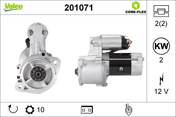 Valeo 201071 - Стартер autosila-amz.com