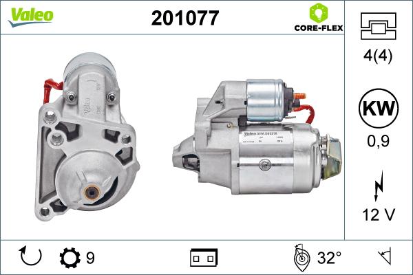 Valeo 201077 - Стартер autosila-amz.com