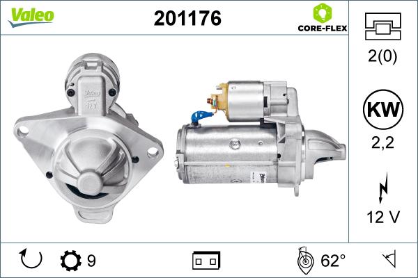 Valeo 201176 - Стартер autosila-amz.com