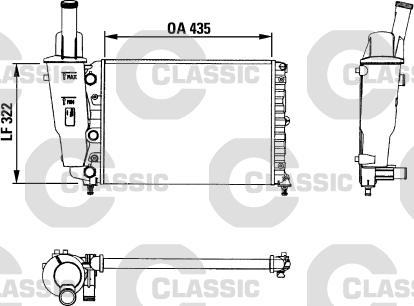 Valeo 230976 - Радиатор, охлаждение двигателя autosila-amz.com