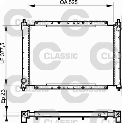 Valeo 230565 - Радиатор, охлаждение двигателя autosila-amz.com