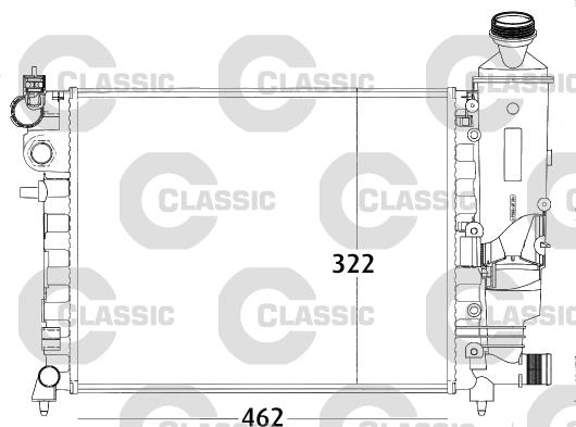 Valeo 231498 - Радиатор, охлаждение двигателя autosila-amz.com