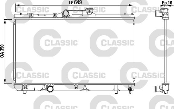 Valeo 231441 - Радиатор, охлаждение двигателя autosila-amz.com