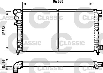 Valeo 231530 - Радиатор, охлаждение двигателя autosila-amz.com