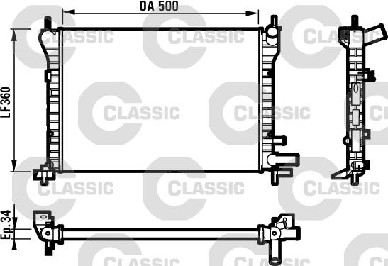 Valeo 231617 - Радиатор, охлаждение двигателя autosila-amz.com