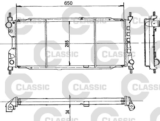 Valeo 231179 - Радиатор, охлаждение двигателя autosila-amz.com