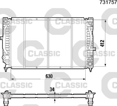 Valeo 231757 - Радиатор, охлаждение двигателя autosila-amz.com