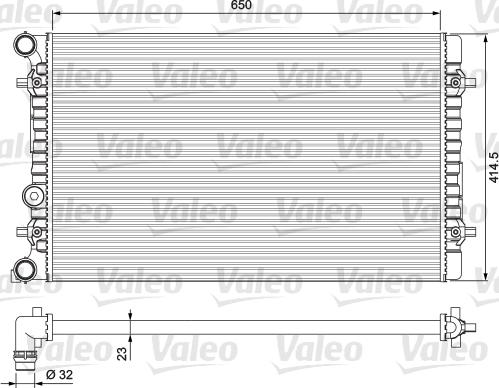 Valeo 232175 - Радиатор, охлаждение двигателя autosila-amz.com