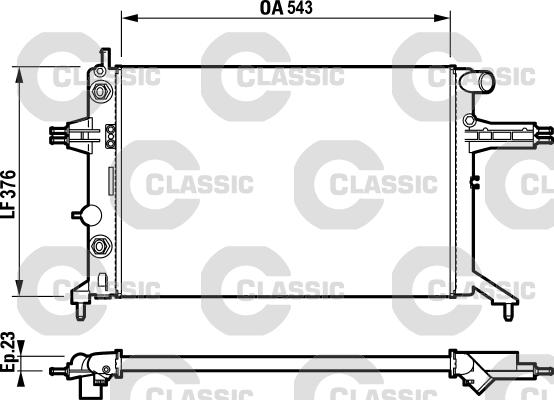 Valeo 232724 - Радиатор, охлаждение двигателя autosila-amz.com