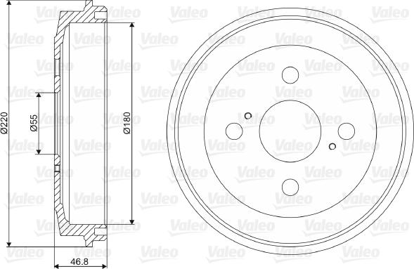 Valeo 237109 - Тормозной барабан autosila-amz.com