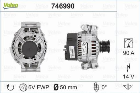 Valeo 746990 - Генератор autosila-amz.com