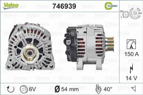 Valeo 746939 - Генератор autosila-amz.com