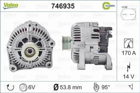 Valeo 746935 - Генератор autosila-amz.com