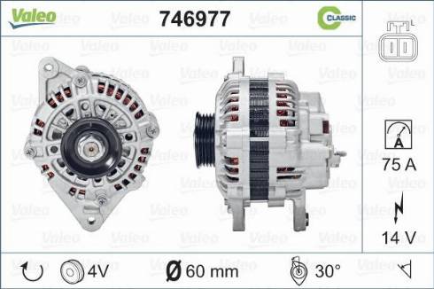 Valeo 746977 - Генератор autosila-amz.com