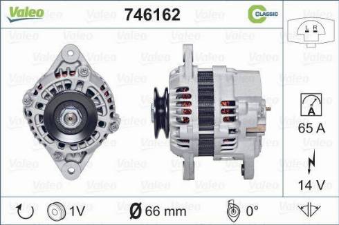 Valeo 746162 - Генератор autosila-amz.com