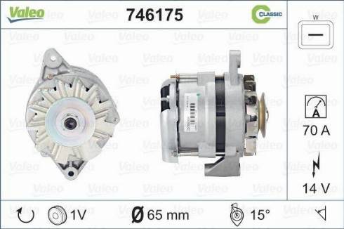 Valeo 746175 - Генератор autosila-amz.com