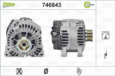 Valeo 746843 - Генератор autosila-amz.com