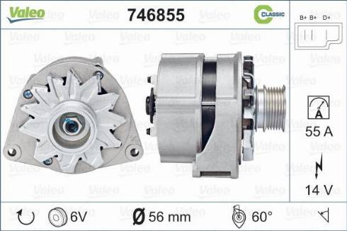 Valeo 746855 - Генератор autosila-amz.com