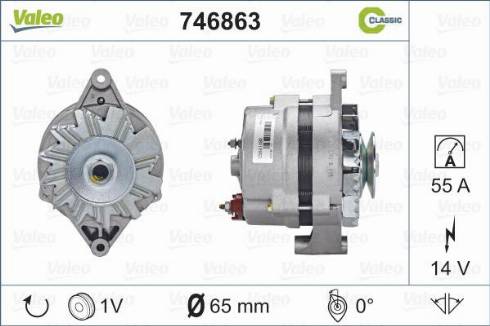 Valeo 746863 - Генератор autosila-amz.com