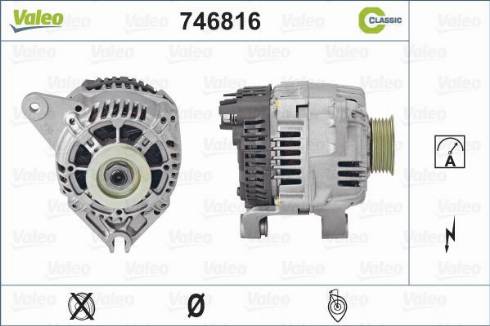 Valeo 746816 - Генератор autosila-amz.com