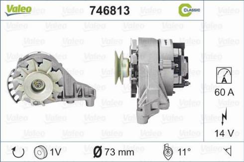 Valeo 746813 - Генератор autosila-amz.com