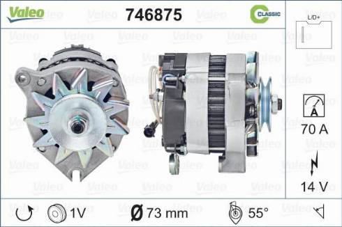 Valeo 746875 - Генератор autosila-amz.com