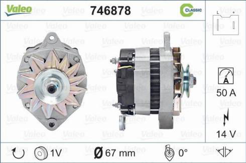 Valeo 746878 - Генератор autosila-amz.com