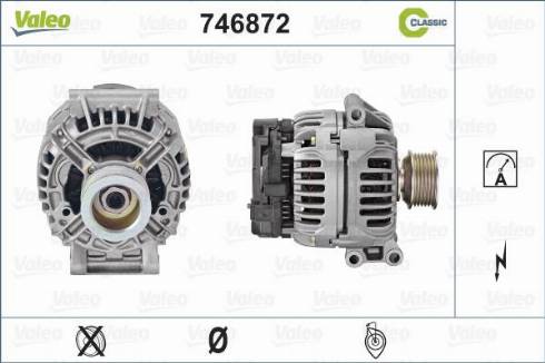 Valeo 746872 - Генератор autosila-amz.com