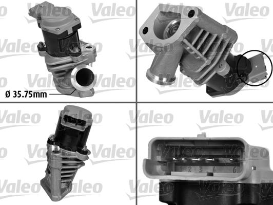 Valeo 700408 - Клапан возврата ОГ autosila-amz.com