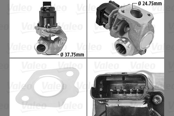 Valeo 700414 - Клапан возврата ОГ autosila-amz.com