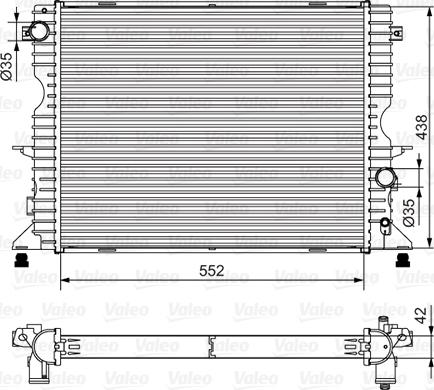 Valeo 701545 - Радиатор, охлаждение двигателя autosila-amz.com