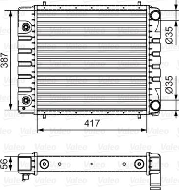 Valeo 701546 - Радиатор, охлаждение двигателя autosila-amz.com