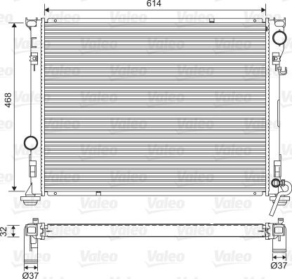 Valeo 701562 - Радиатор, охлаждение двигателя autosila-amz.com