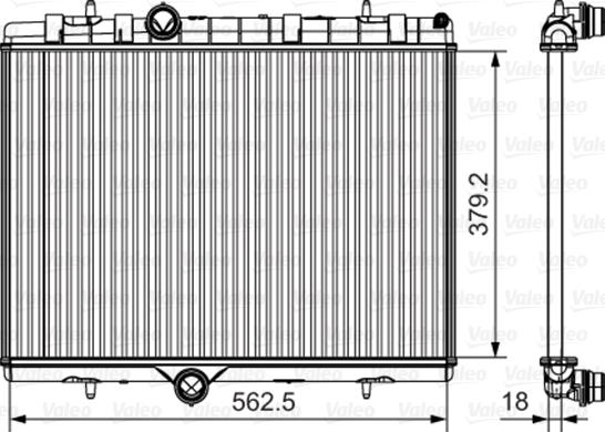 Valeo 701507 - Радиатор, охлаждение двигателя autosila-amz.com