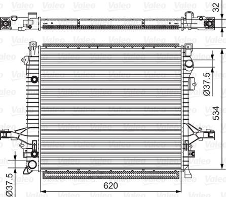 Valeo 701539 - Радиатор, охлаждение двигателя autosila-amz.com