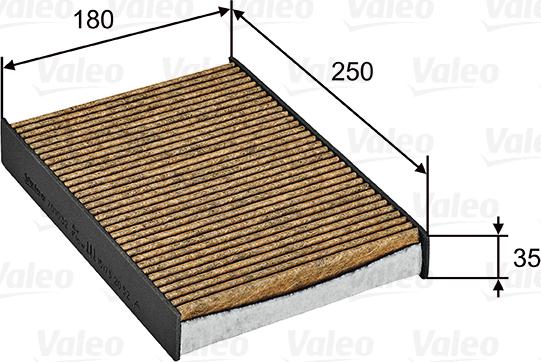 Valeo 701032 - Фильтр воздуха в салоне autosila-amz.com