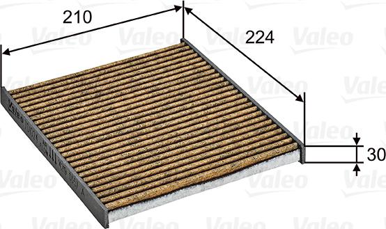 Valeo 701024 - Фильтр воздуха в салоне autosila-amz.com