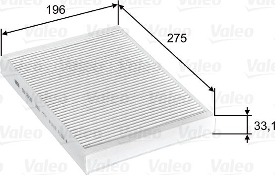 Valeo 715597 - Фильтр воздуха в салоне autosila-amz.com