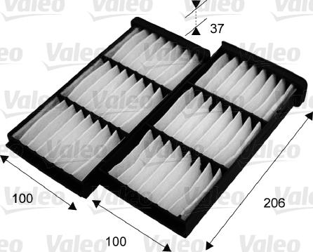 Valeo 715545 - Фильтр воздуха в салоне autosila-amz.com