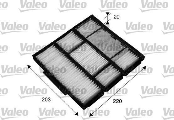 Valeo 715565 - Фильтр воздуха в салоне autosila-amz.com
