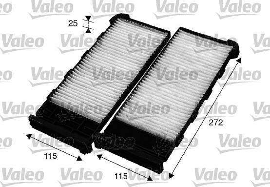Valeo 715561 - Фильтр воздуха в салоне autosila-amz.com