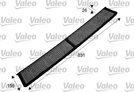 Valeo 715503 - Фильтр салонный, угольный VALEO 715503 autosila-amz.com